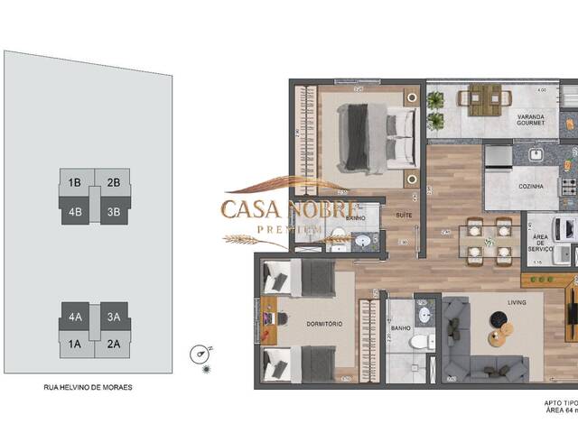 #66 - Apartamento para Venda em Taubaté - SP - 2