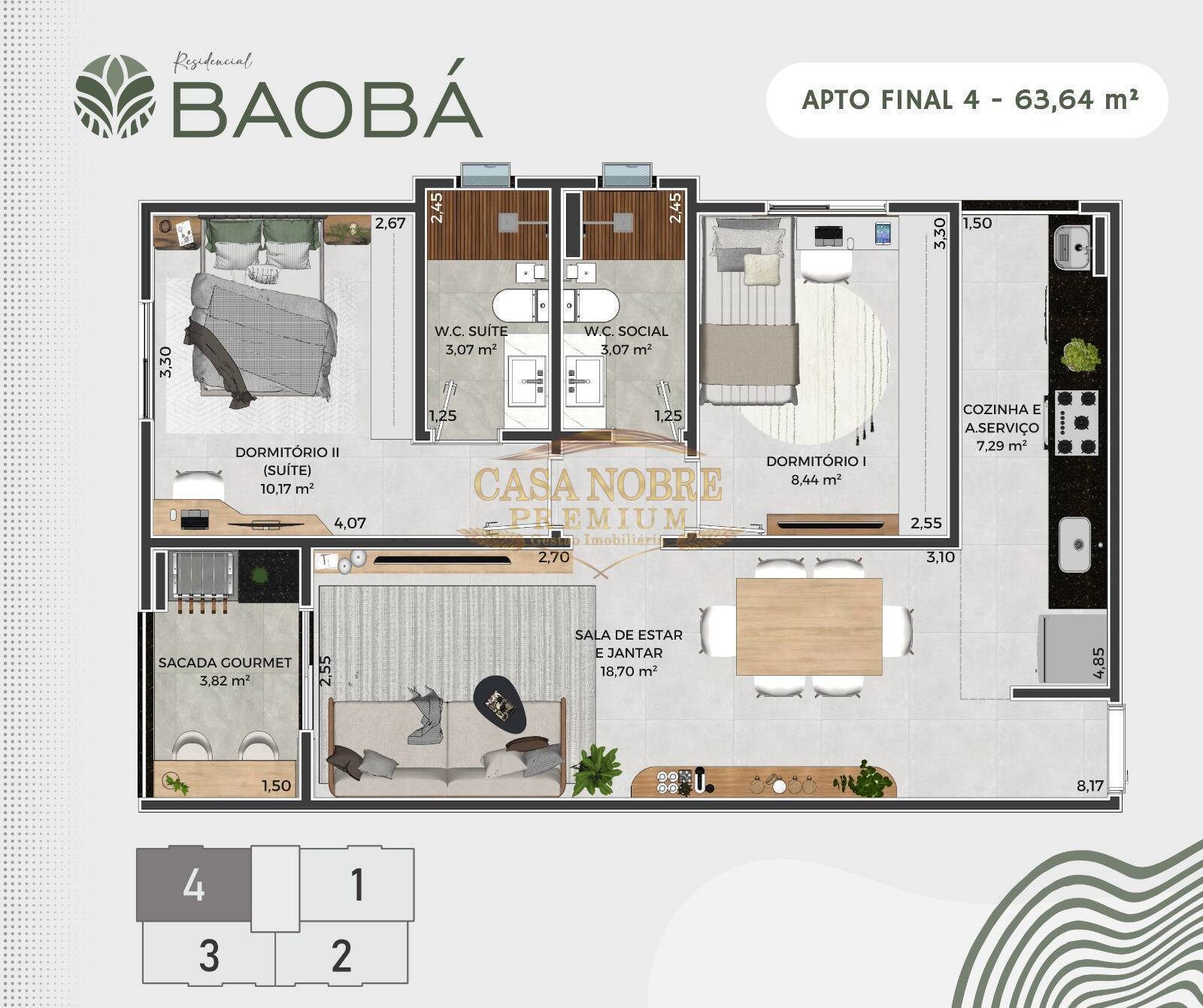 Apartamento, 2 quartos, 61 m² - Foto 8