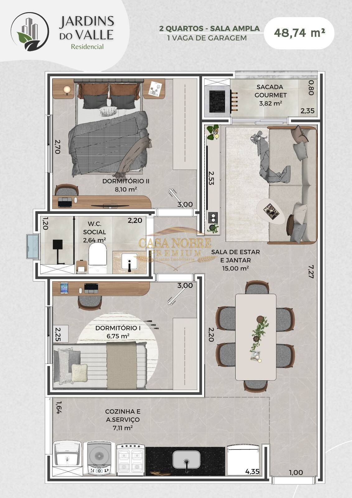 Apartamento, 2 quartos, 48 m² - Foto 10