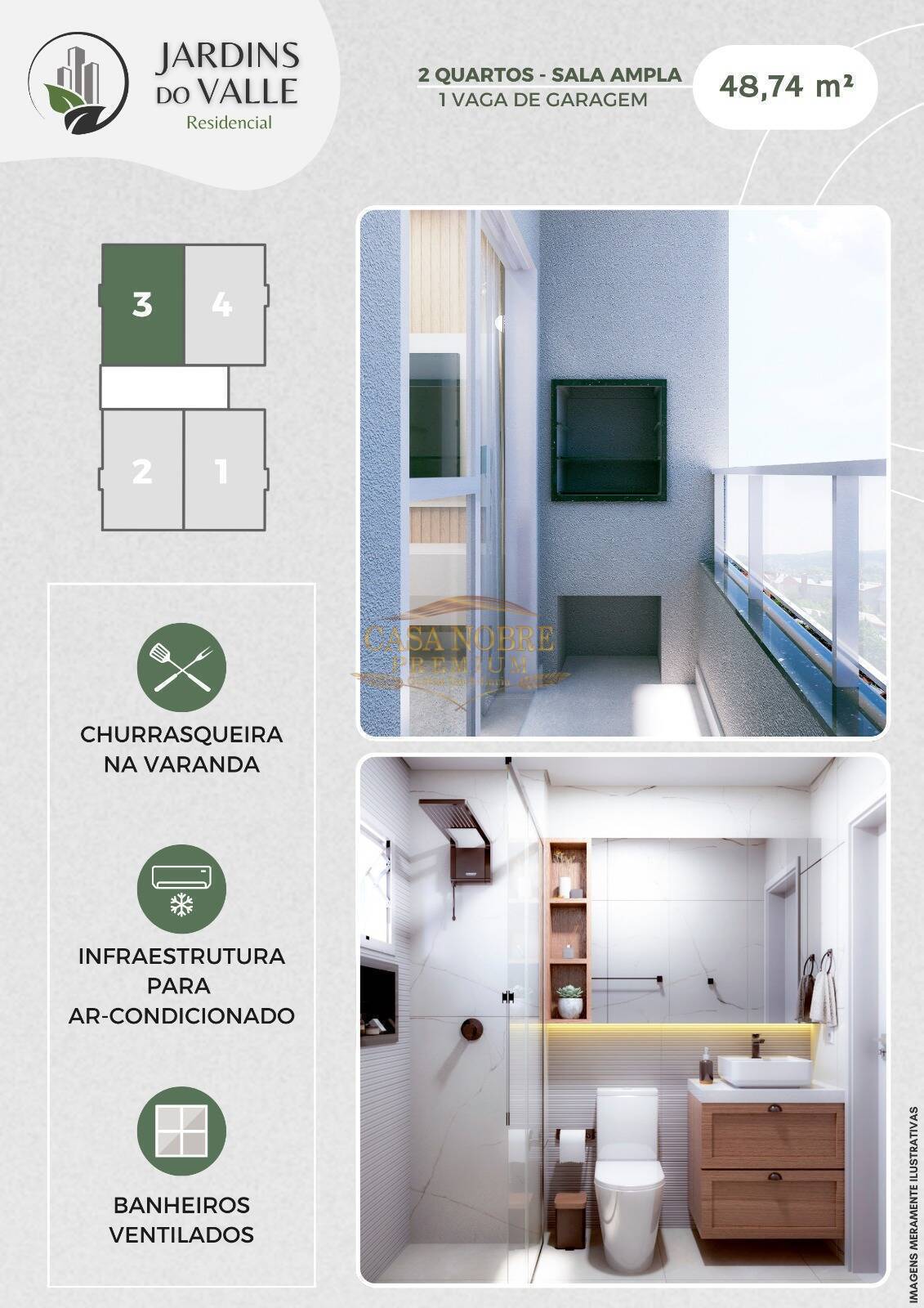Apartamento, 2 quartos, 48 m² - Foto 11
