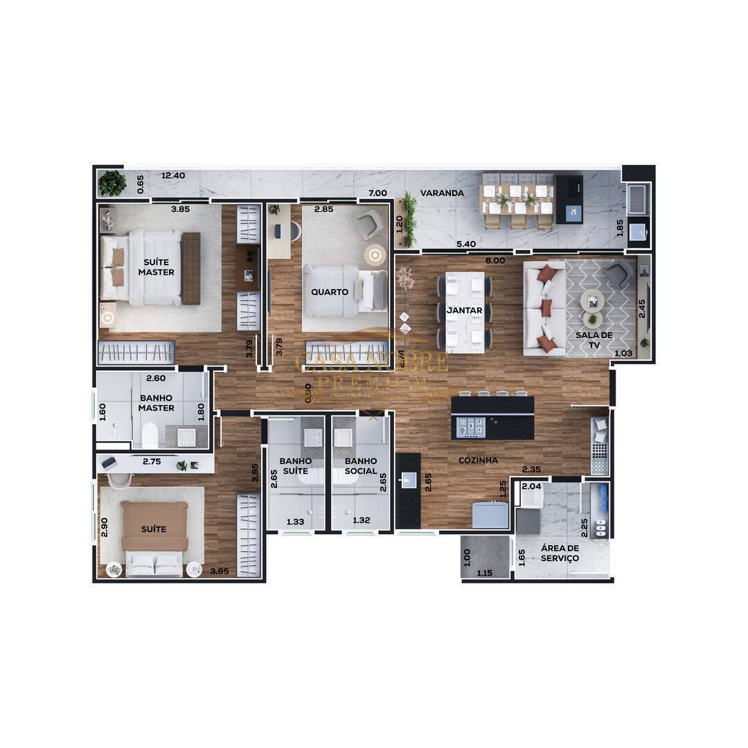 Apartamento, 3 quartos, 120 m² - Foto 19
