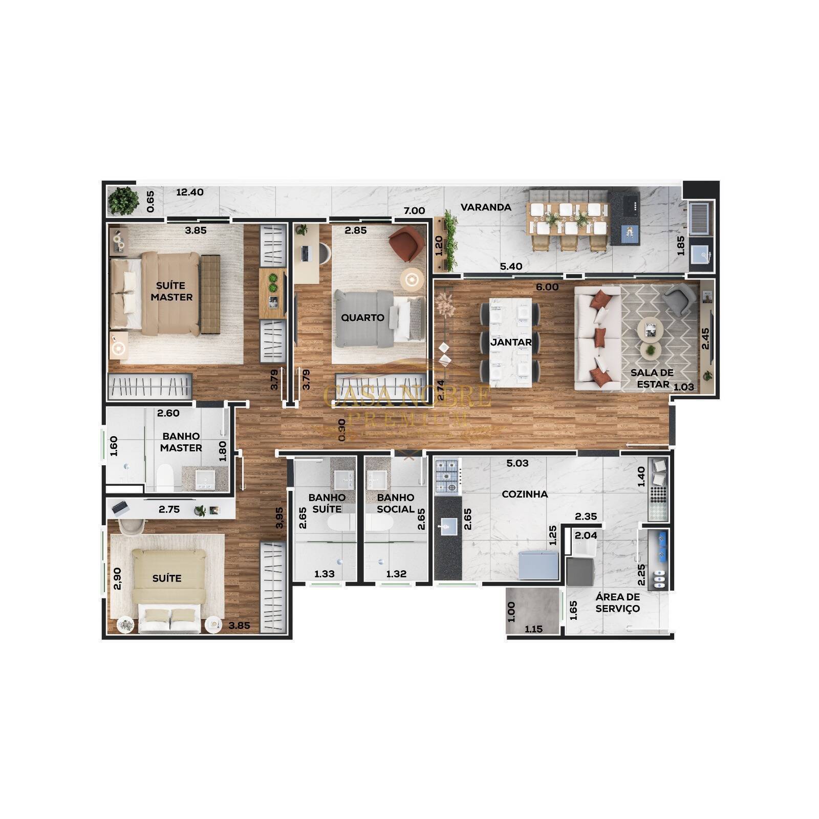 Apartamento, 3 quartos, 120 m² - Foto 20