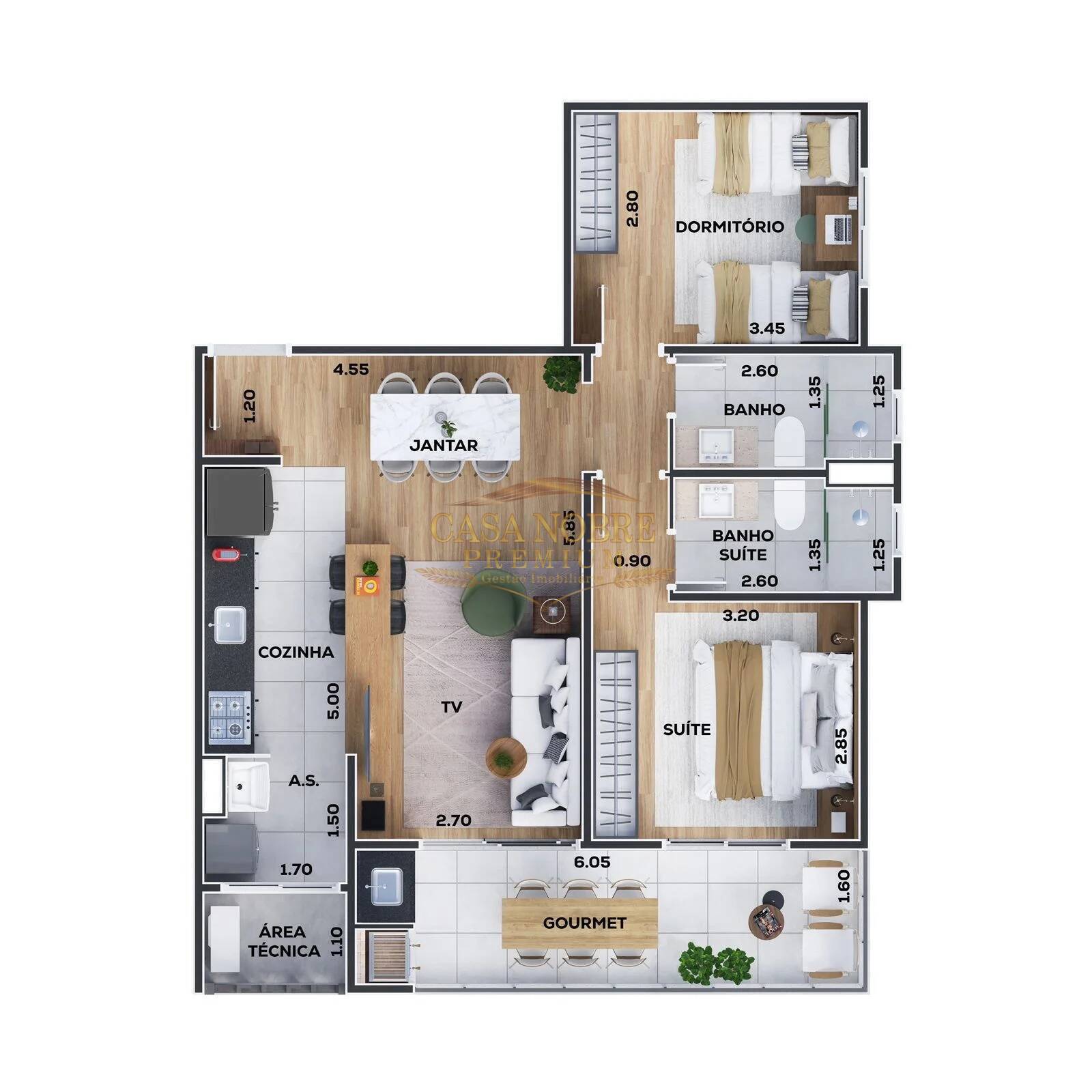 Apartamento, 2 quartos, 75 m² - Foto 14